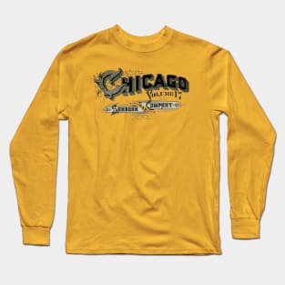 Chicago Sanborn Map Long Sleeve T-Shirt